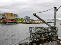 Peggys Cove traps and yard arm 0845